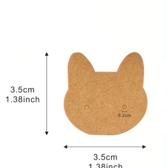 100ct. Cat Shaped Earring Display Holders - Picture 4 of 8